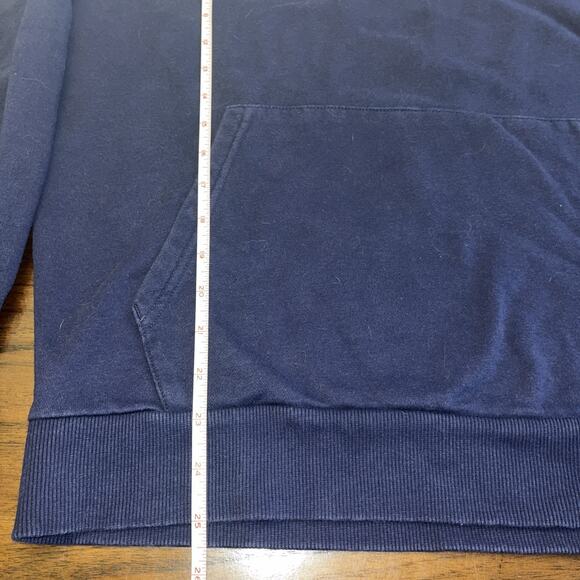 Under Armour UA Navy Blue Rival Comfort Pullover Hoodie Sweatshirt Mens Sz M - Picture 5 of 9